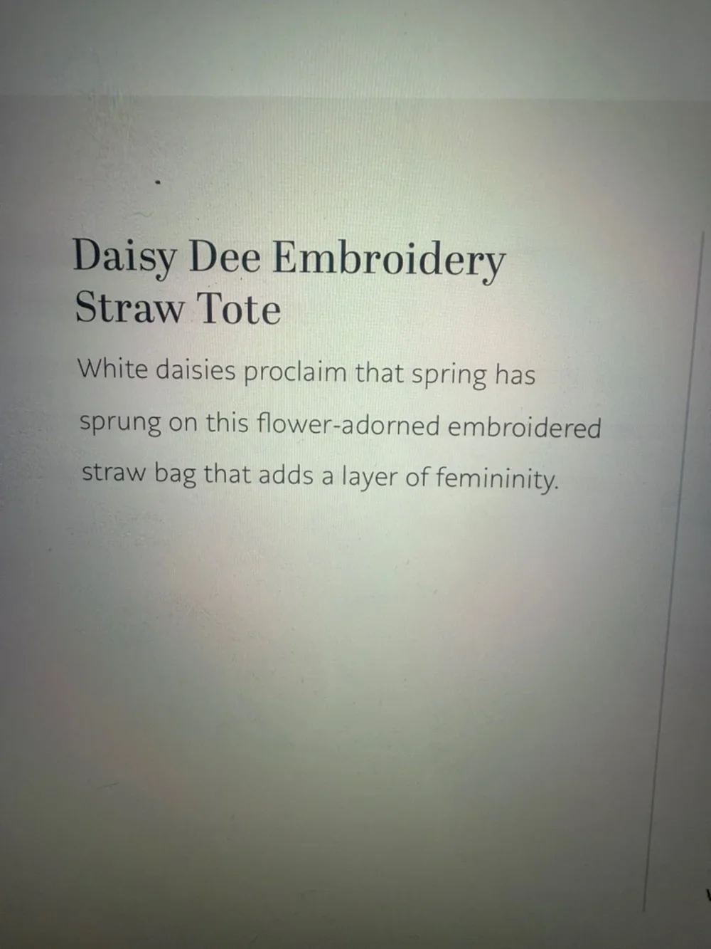 🌼🆕 Brighton Daisy Dee Tote with White Trim and Floral Accents - Picture 4 of 8